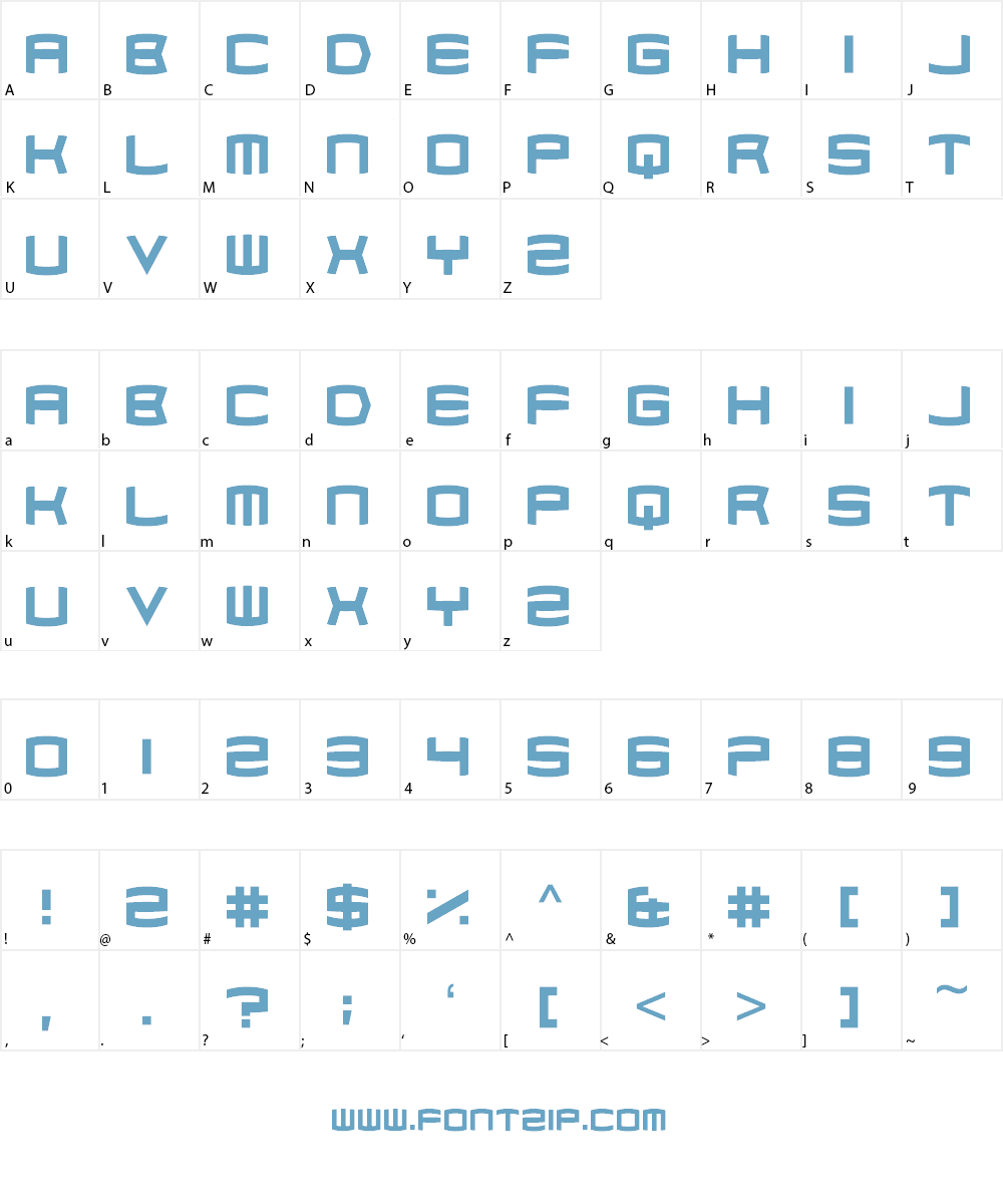 Dubstep Cadence Font Character